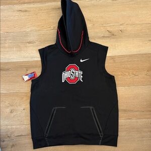 Nike Black Ohio State Sleeveless Hoodie